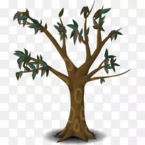 树枝剪贴画-卡通树-空若网 树枝剪贴画-卡通树-空若网