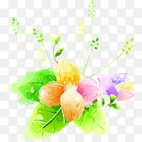 春天彩色百合装饰-空若网 春天彩色百合装饰-空若网