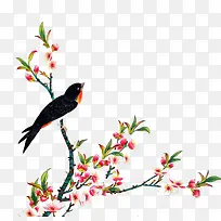 鸟语花香png素材-空若网 鸟语花香png素材-空若网