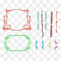 花纹边框矢量素材-空若网 花纹边框矢量素材-空若网