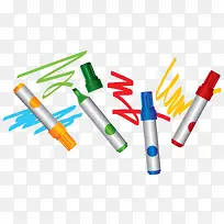 矢量彩色画笔素材-空若网 矢量彩色画笔素材-空若网