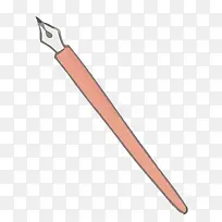 矢量手绘红色钢笔素材-空若网 矢量手绘红色钢笔素材-空若网