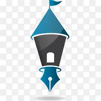 矢量创意钢笔素材-空若网 矢量创意钢笔素材-空若网