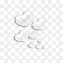 白色爱心装饰素材-空若网 白色爱心装饰素材-空若网