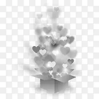 深空灰爱心星光素材-空若网 深空灰爱心星光素材-空若网