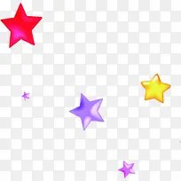 彩色星星春节素材-空若网 彩色星星春节素材-空若网