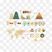 卡通扁平化数据信息分析矢量图-空若网 卡通扁平化数据信息分析矢量图-空若网