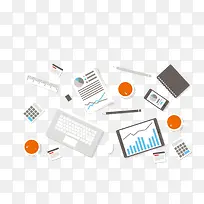 矢量扁平化办公元素-空若网 矢量扁平化办公元素-空若网