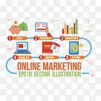 矢量扁平化理财元素-空若网 矢量扁平化理财元素-空若网