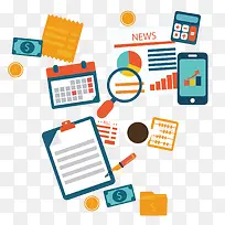 矢量扁平化商务元素-空若网 矢量扁平化商务元素-空若网