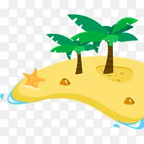 扁平化椰子树元素-空若网 扁平化椰子树元素-空若网