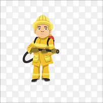 扁平化Q版消防员-空若网 扁平化Q版消防员-空若网