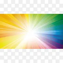 彩色放射光效背景-空若网 彩色放射光效背景-空若网