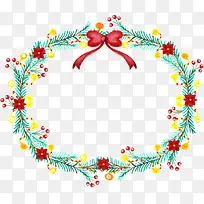 圣诞节花卉花环-空若网 圣诞节花卉花环-空若网