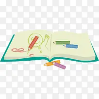 卡通可爱手绘书本-空若网 卡通可爱手绘书本-空若网