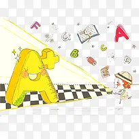 手绘卡通插画-空若网 手绘卡通插画-空若网