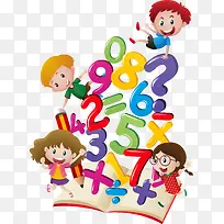 矢量手绘卡通数字-空若网 矢量手绘卡通数字-空若网