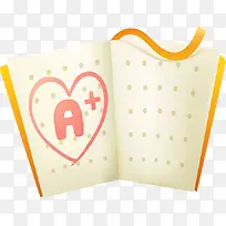 手绘可爱书本卡通-空若网 手绘可爱书本卡通-空若网