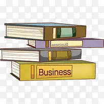 手绘卡通彩色书本-空若网 手绘卡通彩色书本-空若网