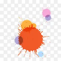 彩色墨迹矢量素材-空若网 彩色墨迹矢量素材-空若网