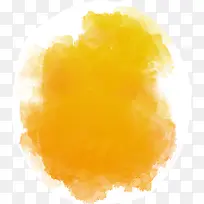 黄色水彩渲染墨迹-空若网 黄色水彩渲染墨迹-空若网