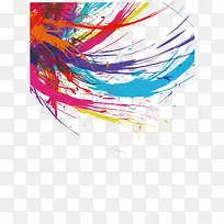 彩色线条墨迹-空若网 彩色线条墨迹-空若网