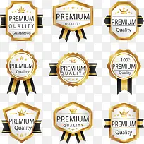 矢量金色标签-空若网 矢量金色标签-空若网