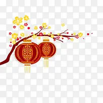 新年快乐春节灯笼-空若网 新年快乐春节灯笼-空若网