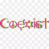 共存标记标志保险杠贴纸剪贴画-和平符号-空若网 共存标记标志保险杠贴纸剪贴画-和平符号-空若网