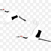 卡通仙鹤素材-空若网 卡通仙鹤素材-空若网