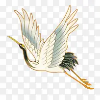 古风白色仙鹤手绘-空若网 古风白色仙鹤手绘-空若网