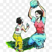 创意合成水彩小伙伴-空若网 创意合成水彩小伙伴-空若网