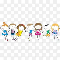 卡通手牵手-空若网 卡通手牵手-空若网