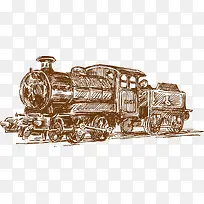 手绘火车-空若网 手绘火车-空若网