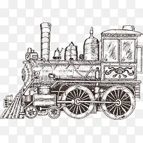 卡通手绘火车-空若网 卡通手绘火车-空若网