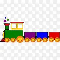 彩色卡通火车-空若网 彩色卡通火车-空若网