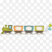 手绘卡通火车图案-空若网 手绘卡通火车图案-空若网
