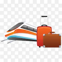 矢量火车行李素材-空若网 矢量火车行李素材-空若网