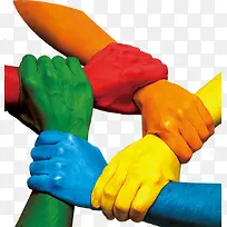 彩色握手图-空若网 彩色握手图-空若网