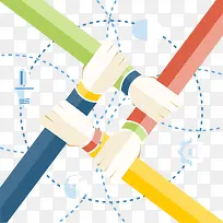 团结手握手-空若网 团结手握手-空若网