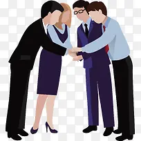 商务团队手碟手合作-空若网 商务团队手碟手合作-空若网