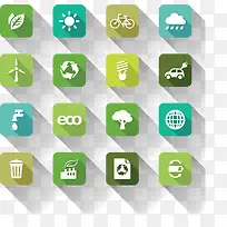 矢量环保图标-空若网 矢量环保图标-空若网