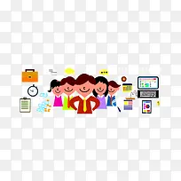 矢量人物商务素材-空若网 矢量人物商务素材-空若网