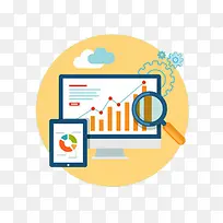 金融电脑手机工作元素-空若网 金融电脑手机工作元素-空若网