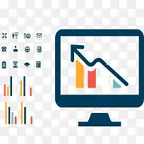 电脑数据分析图表-空若网 电脑数据分析图表-空若网