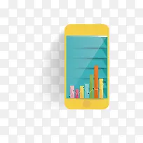 矢量手机和数据图-空若网 矢量手机和数据图-空若网