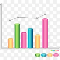 彩色柱形图-空若网 彩色柱形图-空若网