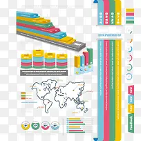 彩色数据图分析图PPT矢量素材-空若网 彩色数据图分析图PPT矢量素材-空若网