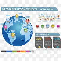 矢量手绘地球数据-空若网 矢量手绘地球数据-空若网