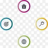 矢量创意设计圆环数据说明图-空若网 矢量创意设计圆环数据说明图-空若网